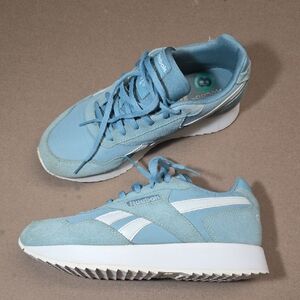 Reebok Teal and White Athletic Sneakers Size 8